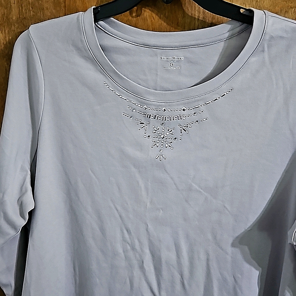 Studio Works 3/4 top silver 2X